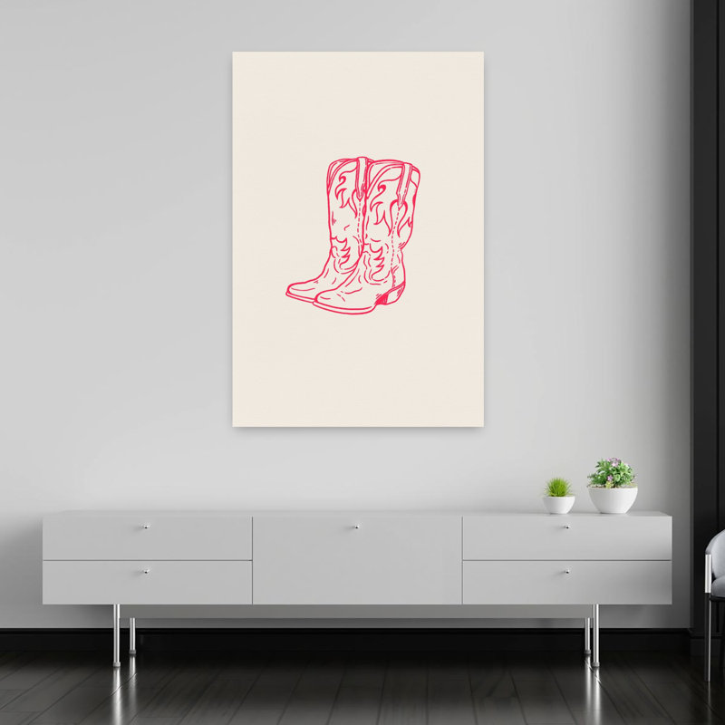 Art contemporain contemporain rétro rustique, H 60 po x l 40 po, Rose