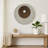 Round and Ribbed Double Layer Sandstone Wall Art, Medium, Brown and Gray-1374491659-1374491701
