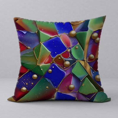 Abstract Reversible Throw Pillow