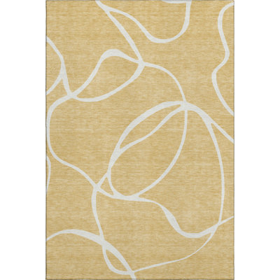 Premium Machine Washable Corum AMF999 Swirls Rug