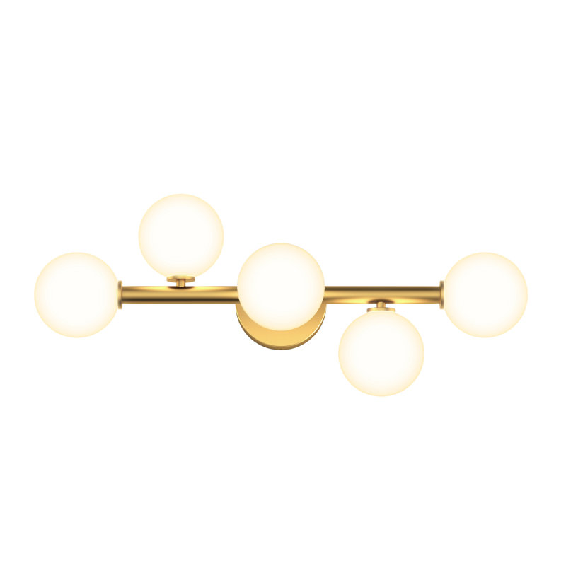 Luminaire de meuble-lavabo Tuskahoma, chrome, Or