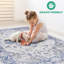  Tapis bleu / gris / oriental-256715658