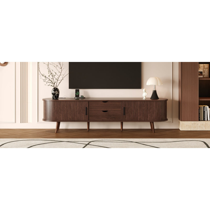 Meuble télé 70 po Mid Century Modern