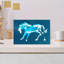 «Energetic Blue Horse», reproduction d'art élégant-129970475