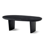 Solid Wood Oval Coffee Table