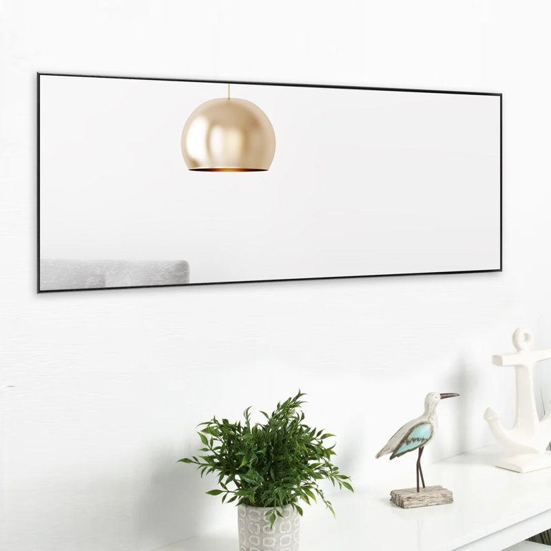 Miroir suspendu Kinkaid, Noir, 59 po x 20 po