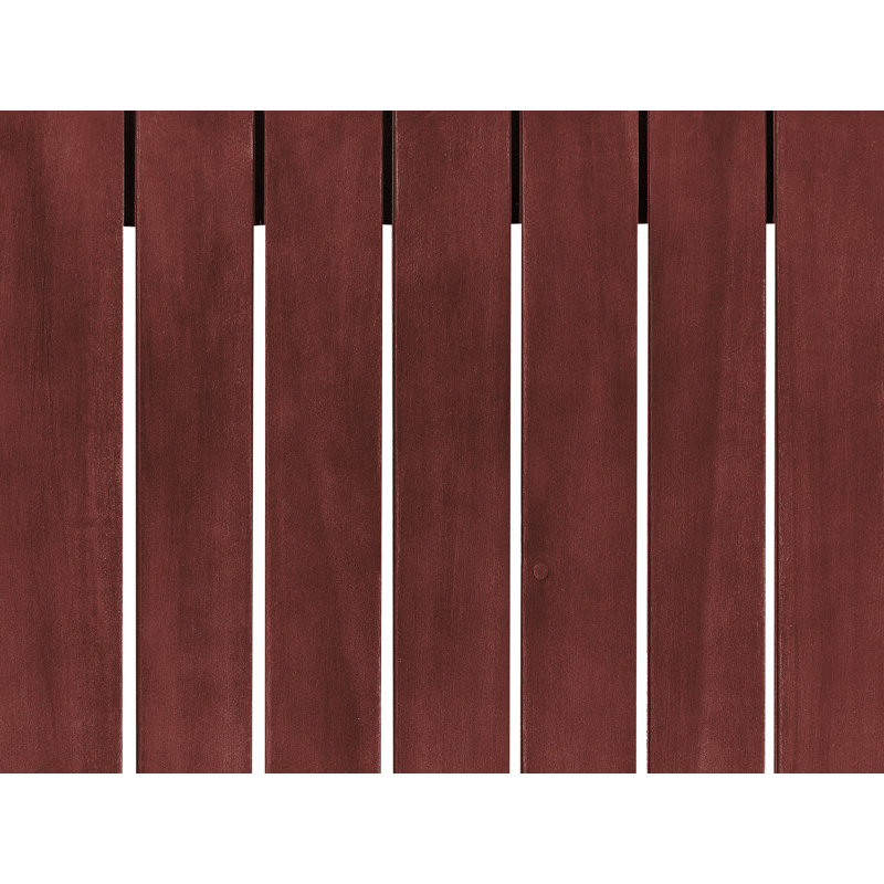 Rectangular Acacia Solid Wood Outdoor Coffee Table - 90 cm W 75 cm D, Mahogany Brown