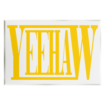 «Yeehaw Yellow Typographie» par Grace Popp
