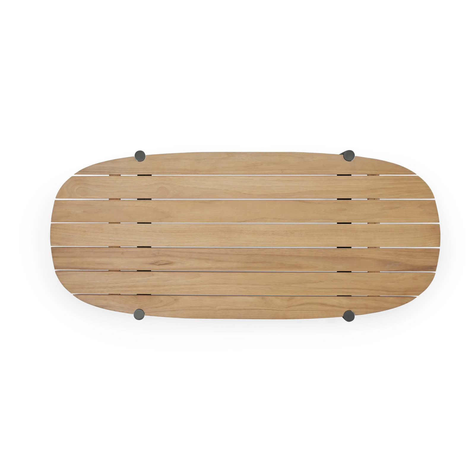 Terra 52'' Teak Outdoor Coffee Table, Charcoal