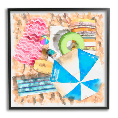 Serviette de plage tropicale d'été par Um Alonzo Saunders 908
