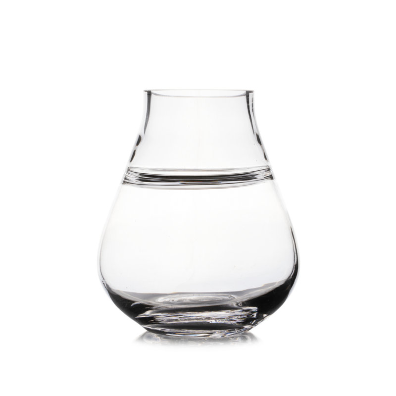 Clear Glass Vase 6.0" H 5.0" D