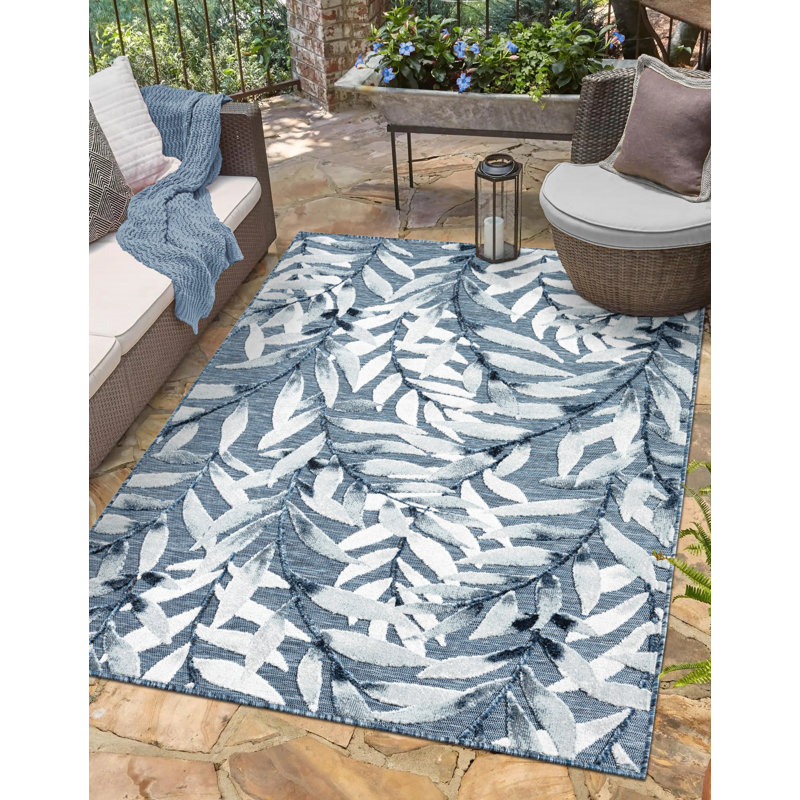 Annastashia Floral Indoor / Outdoor Area Rug, Rectangle 100 x 160cm