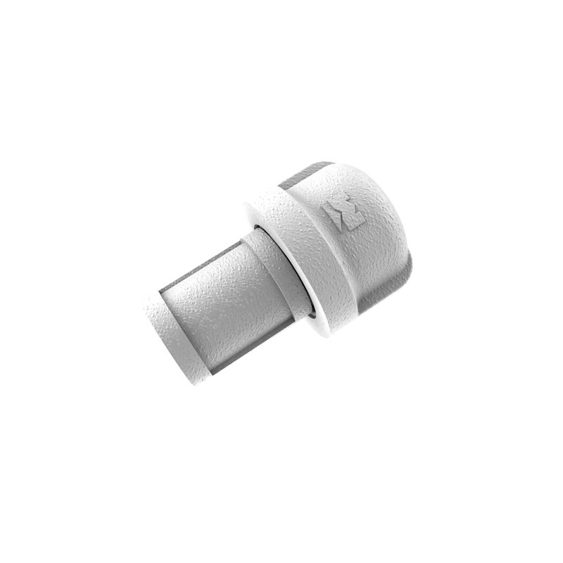 Poignée cylindrique de diamètre 1 po Bayer, Blanc mat