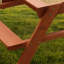 Dave Kids 2 Piece Solid Wood Rectangular Outdoor Table Or Chair and Chair Set