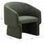 Fauteuil demi-tonneau en velours de 74,93 cm de largeur Mia-142762069