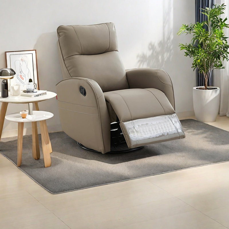 Minimalist and ergonomic lounge chair, Khaki