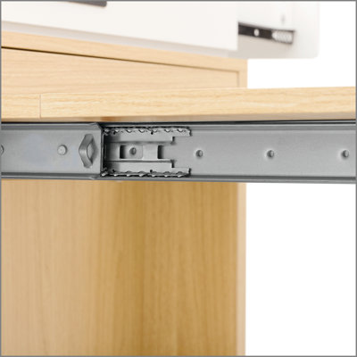 Table de salle à manger extensible avec plateau pliable, table de bar avec tiroirs et prise de courant, îlot de cuisine avec roulettes et crochets, buffet pour la cuisine et la salle à manger (naturel et blanc crème)