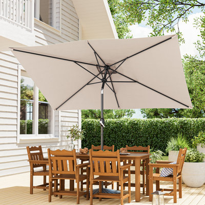 Parasol de marché rectangulaire 120 po x 78 po Doralia