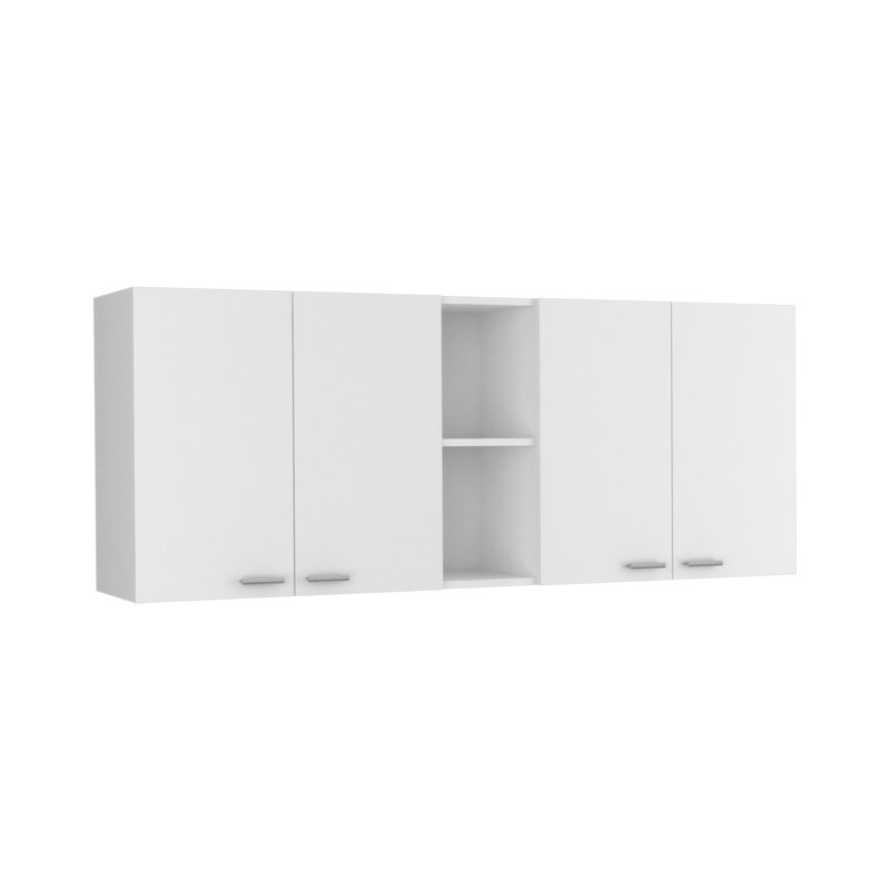 Armoire murale, porte double, Blanc