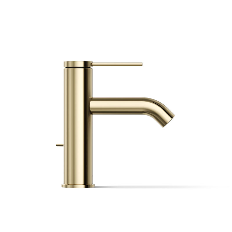 Components Single-Handle Bathroom Sink Faucet, Gold