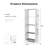 Shant 64.4"H Steel Standard Bookcase-899333803