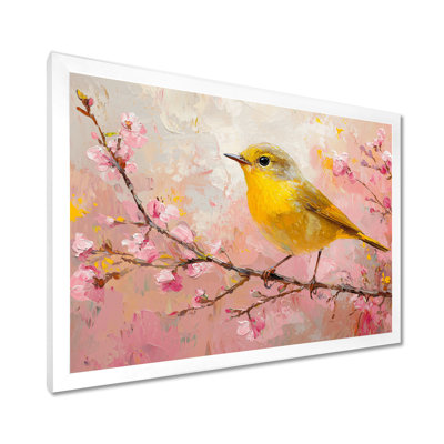 Songbird In Melody Summer Tree IV - oiseau, art mural