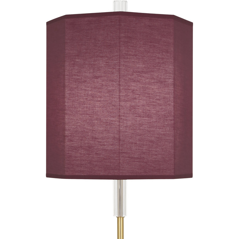 Kate Table Lamp, Modern Brass, Vintage Wine