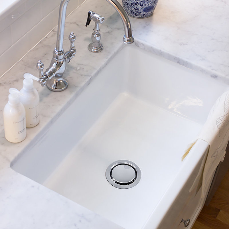 Pranav 30'' L Single Bowl Fireclay Kitchen Sink