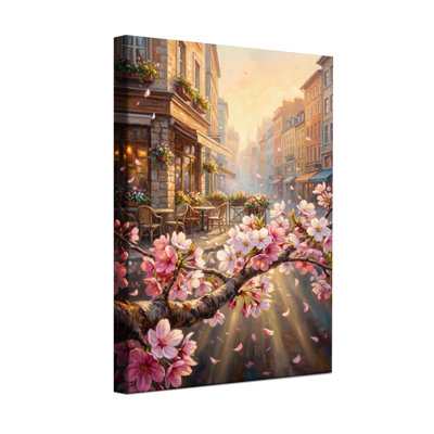 Plantes et fleurs Cherry Blossoms Street Café Spring Light