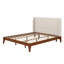 Lit plateforme Mid-Century en bambou avec tête de lit haute-1534054177