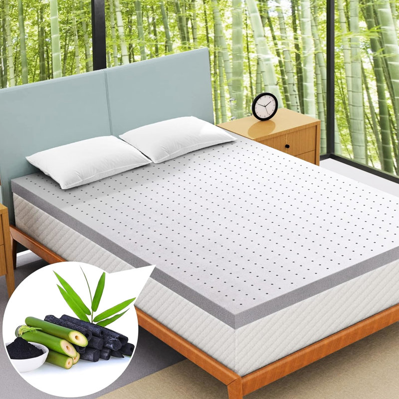 2 pouces - très grand matelas avec mousse à mémoire de forme pour le soulagement et la circulation de l'air, idéal matelas rafraîchissant et confortable