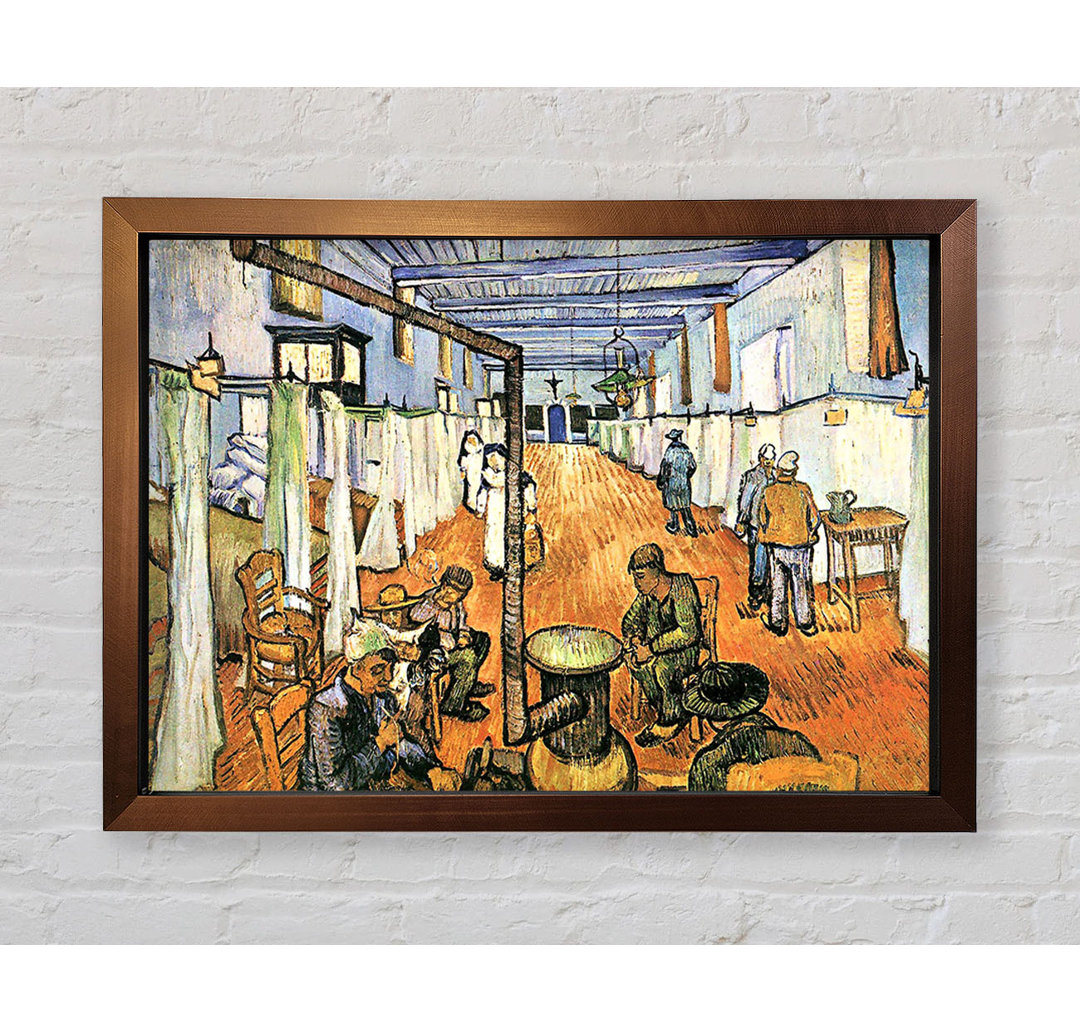 Schlafsaal im Krankenhaus in Arles von Vincent Van Gogh - Einzelne Bilderrahmen Kunstdrucke