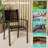5-Piece Patio Dining Chair Sets PVC-coated polyester Bistro Chairs with Dining Table-1186935888