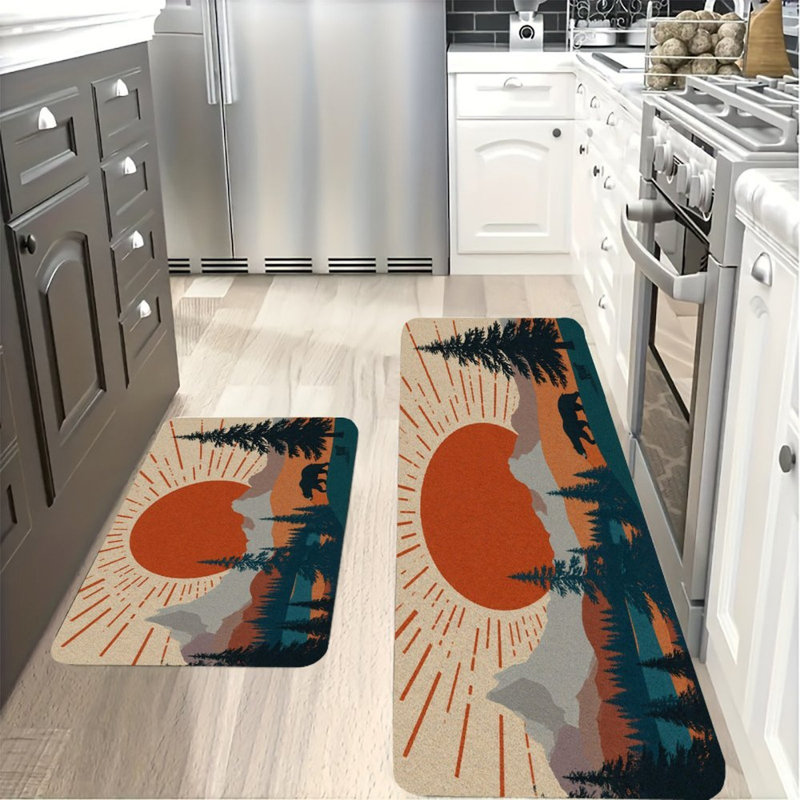 Mountain & Bear, 2 Pcs Non Slip Kitchen Mats