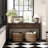 55" Console Table, Rustic Wooden Entryway Table With Storage Drawers And Open Shelf, Elegant Sofa Table For Hallway And Living Room-1712807456