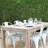 Perdomo Set of 4 Stackable Dining Chairs, Metal Patio Side Chairs for Indoor Outdoor Dining Room, Kitchen and Patio-134487335