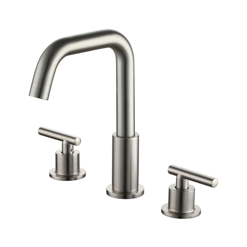 Widespread 2-handle Bathroom Faucet, Brushed Nickel