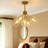 5 - Light Glass Globe Flush Mount Ceiling Light