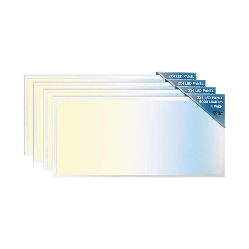 Ensemble de plafonniers rectangulaires à intensité variable (ensemble de 4), 4