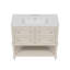 Ensemble de meuble-lavabo autoportant 36 po avec lavabo encastré en céramique 36 po 4 tiroirs Frame Armoire en bois massif-130830794-130830796