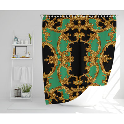 Neal Polyester Shower Curtain