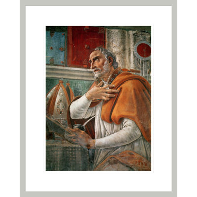 St. Augustine in his Cell by Sandro Botticelli -Framed Giclee Print