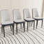 Table de salle à manger à rallonge et chaises confortables, de qualité et extensibles