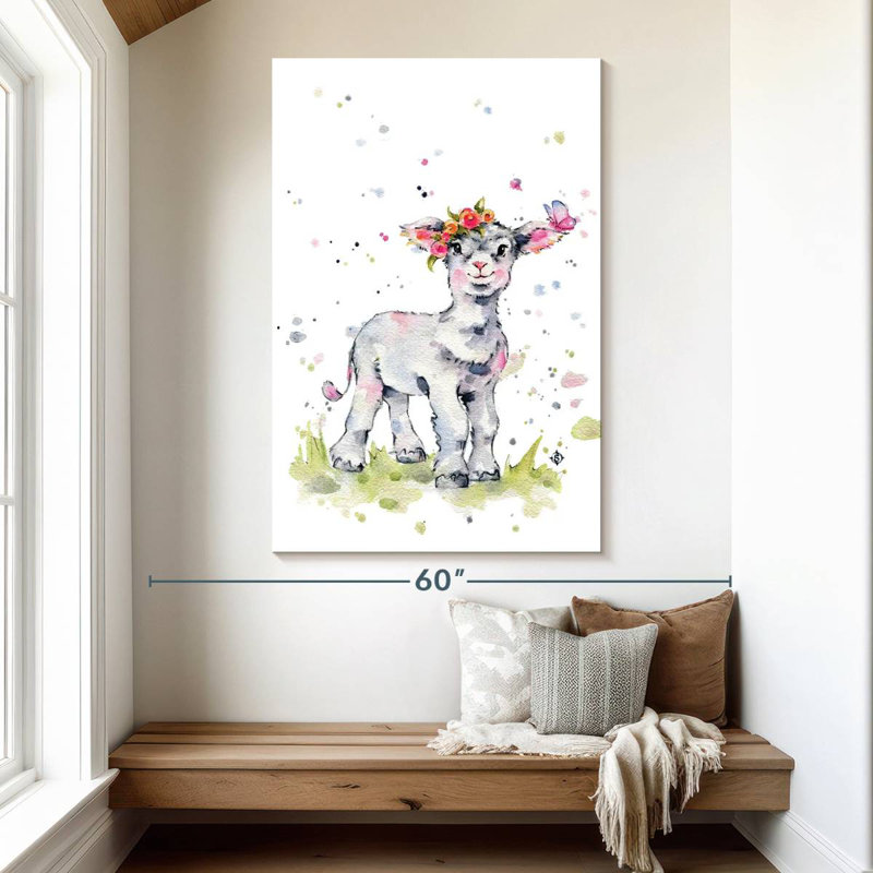 Sweet Lamb, 51" H x 34" W
