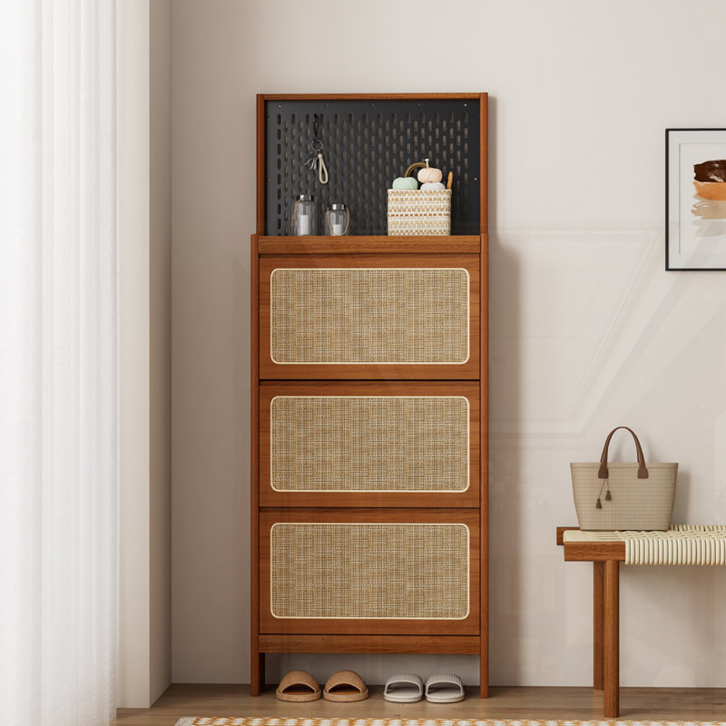 Rattan Shoe Cabinet