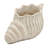 11.5X7x7" Sand And Cement Nautilus Shell Planter With Textured Beige Finish
