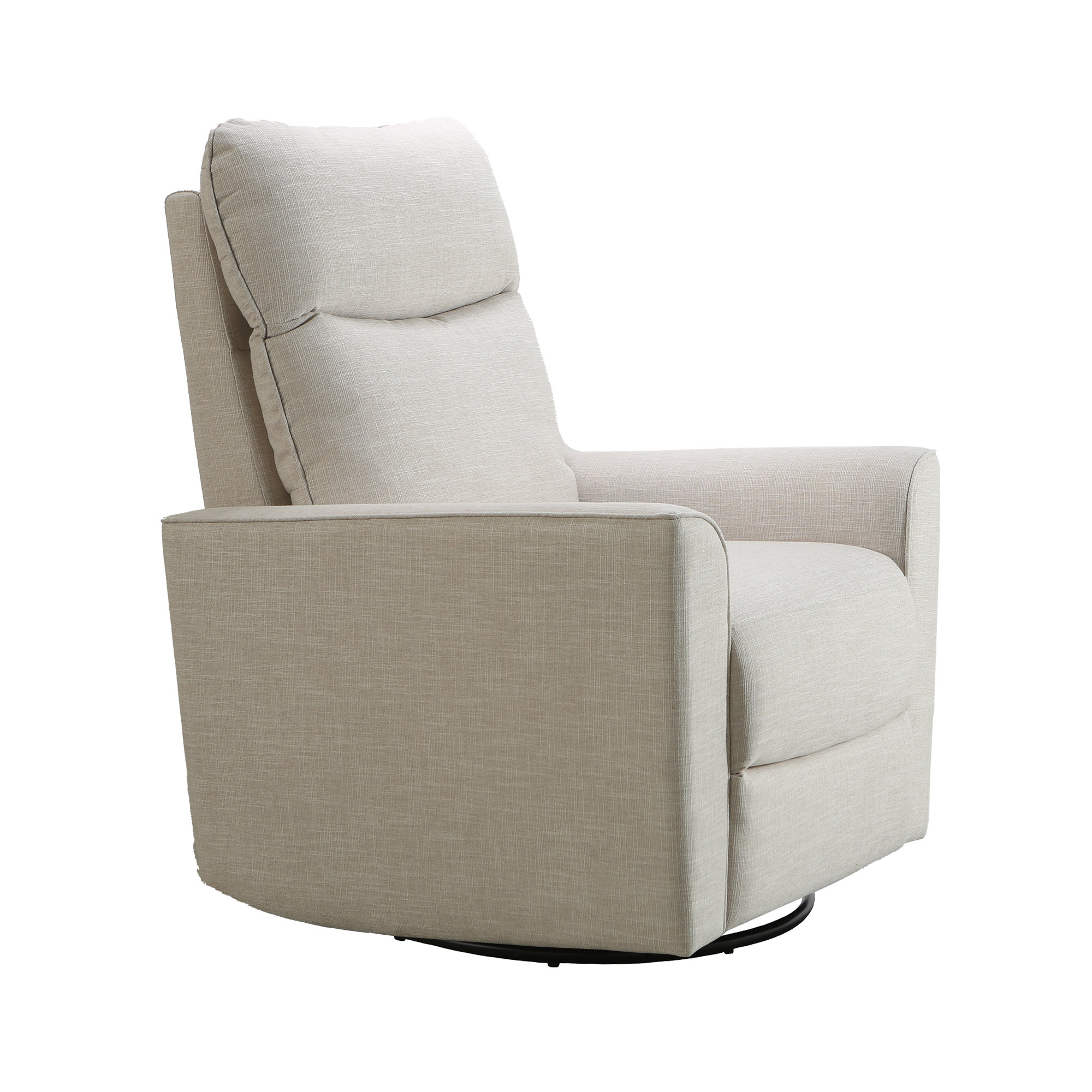 Soho Swivel Glider, Oatmeal Polyester Blend