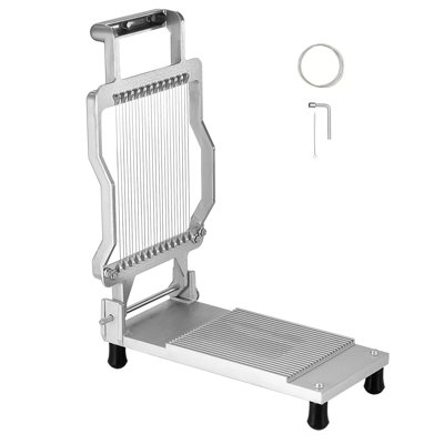 Couteau à fromage 13,19 po x 7,88 po x 5,52 po, alliage d'aluminium et acier inoxydable, 1 pièce, manuel, argent, tranchage ultra-mince de 0,2 po