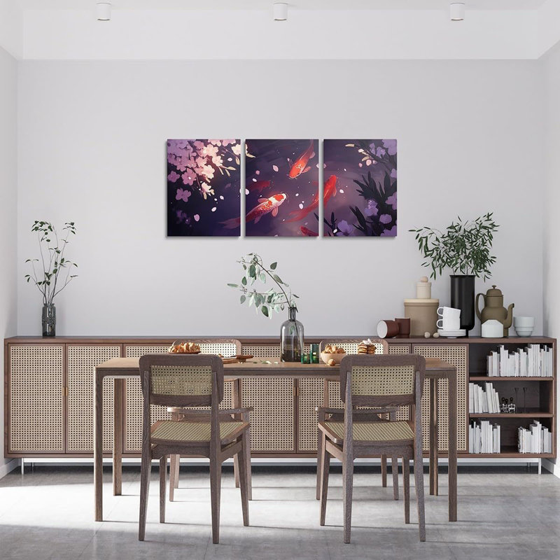 Art mural sur toile Koi Fish