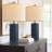 23" Blue Table Lamps
